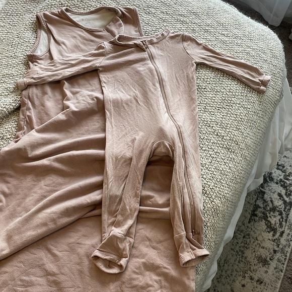 Kyte BABY bundle Sleep sack and matching zippered romper. Size M/ 6-12M - Sunset - Picture 4 of 5